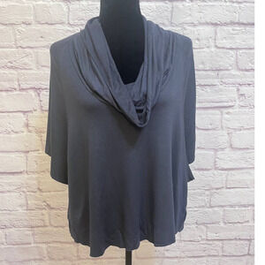 Joie Soft Grey Cowl Neck Draped Top Size M. Short Sleeves. Fluid, Soft Material.